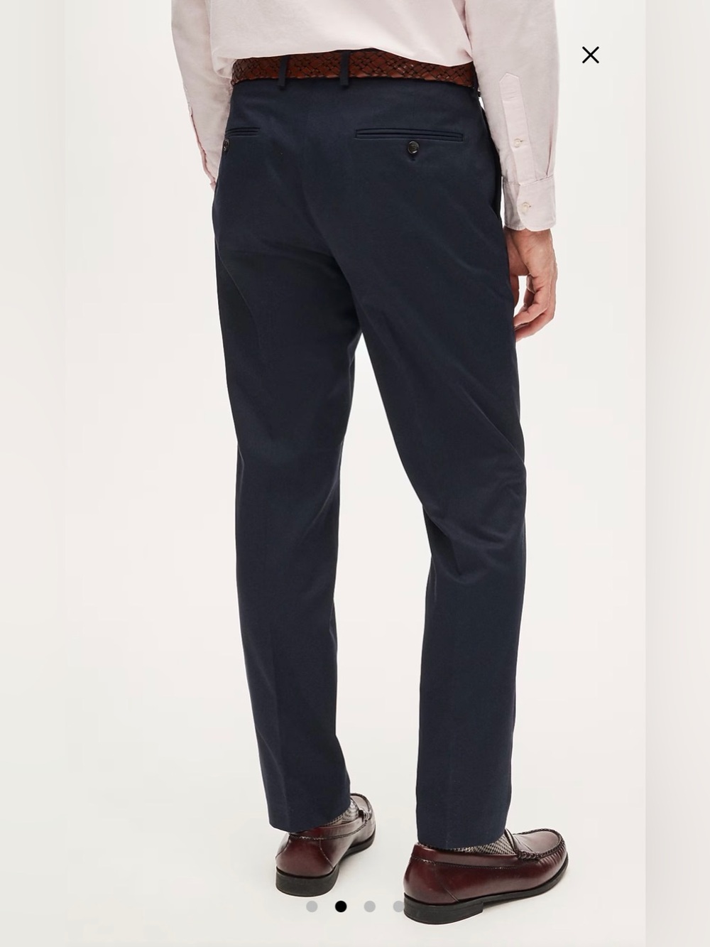 J.Crew Navy Ludlow Slim-fit Suit Pant in Japanese Cotton Chino Size 30 x 30 NWT - Picture 2 of 11